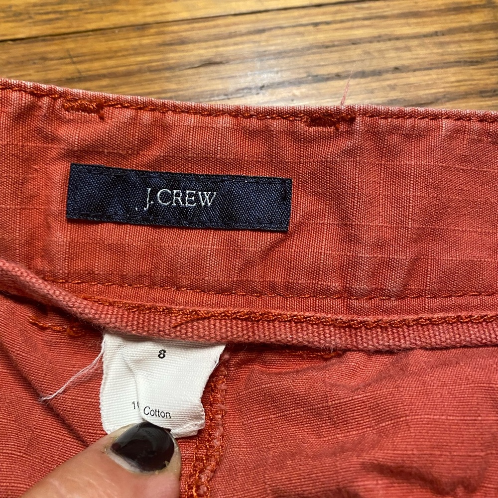 J.Crew Cargo Mini Skirt – Rust Orange – Size 8 - Picture 6 of 7